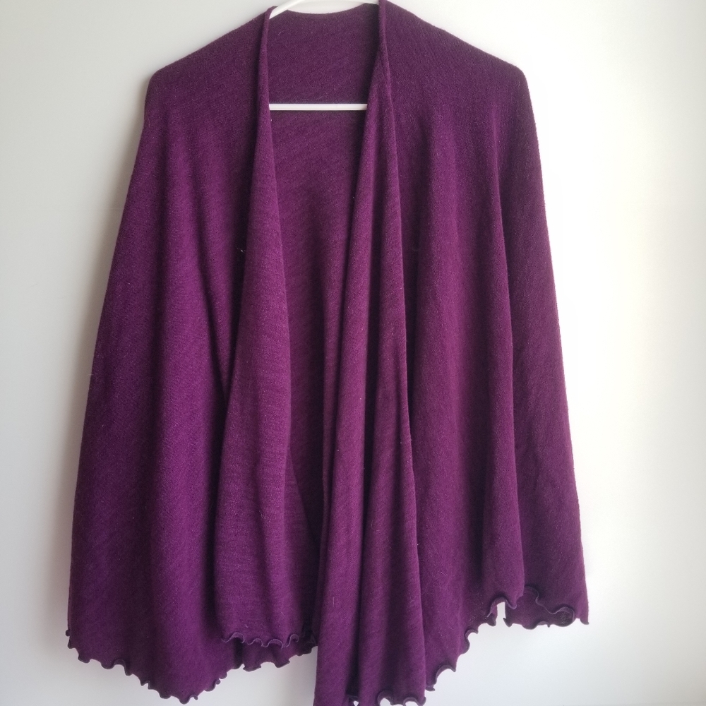 Oversized Plum Wrap